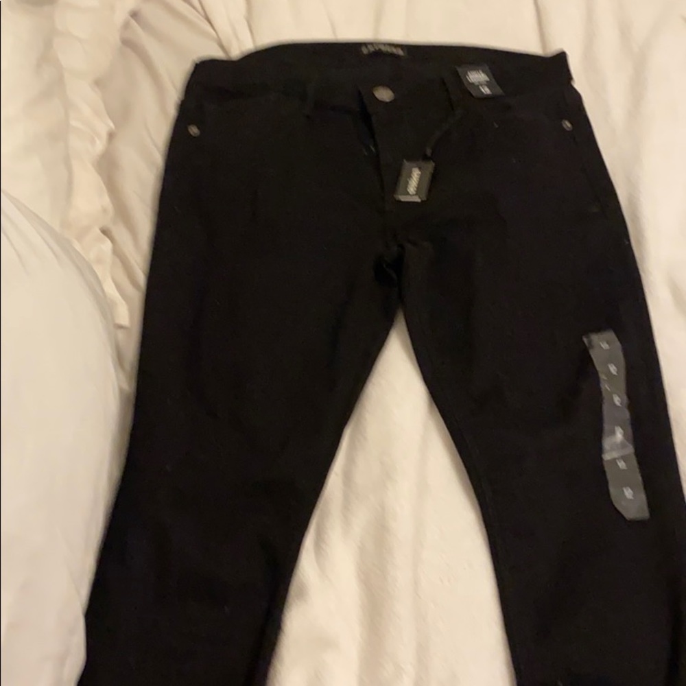 Ankle legging black jeans
